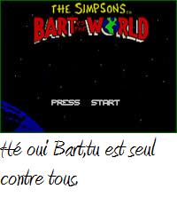 une photo d'Ã©cran de The Simpsons - Bart Vs the World sur Nintendo Nes